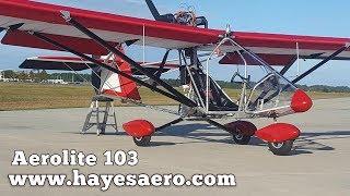 Aerolite 103 Hayes Aero Aerolite 103 ultralight and experimental aircraft builder.