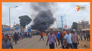 “Barchok must go” Bomet residents protest lack of water in the town