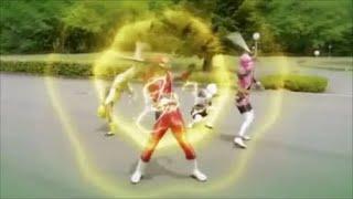 Super Ninja Steel Red White Rangers hypno