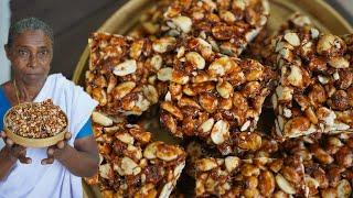 Tasty & Perfect Peanut Chikki  - Kappalandi Mittayi -  Moong Fali Chikki