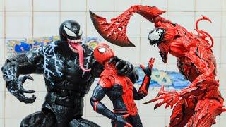 Spider Man How To Gain Control Carnage Ft Venom Fail  Figure Stop Motion