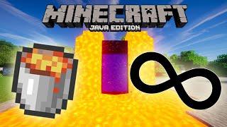 How to Make an Infinite Lava Source in Minecraft 1.18 For Real This Time   Minute Minecraft Tips