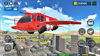 Fire Truck Flying Car - Emergency Rescue Simulator - Best Android Gameplay