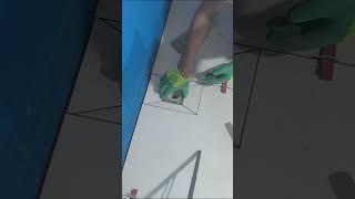 Tile installation P5618#shorts