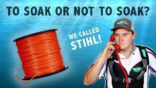 Should I SOAK my TRIMMER LINE in water? WE Called STIHL to find out