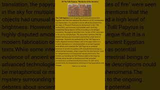 28 The Tulli Papyrus  Mysteries of the Ancients.
