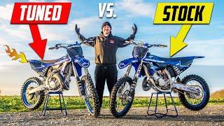 How Much Power Can We Get From a 2023 YZ125?  Stock vs Tuned Shootout