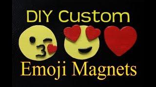 DIY Custom Emoji Refrigerator Magnets Quickie Project #10