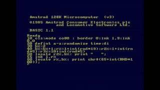 Amstrad CPC6128 Locomotive Basic Demo