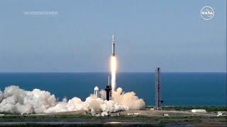 NASA launches powerful weather satellite on Falcon Heavy rocket