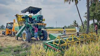 2 John Deere 5310 Harvester Stuck in Mud Rescue by JCB 3DX Plus  Jcb Harvester