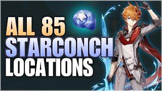 All 85 Starconch Locations - Efficient Farming Route - Childe & Yelan Ascension Material  Genshin