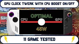 CPU & GPU Clock Optimization for ROG Ally & Legion Go - 11 Games Tested