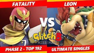 Glitch 8 SSBU - LeoN Bowser Vs. Fatality Captain Falcon Smash Ultimate Tournament Top 192