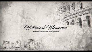 Historical Memories  Watercolor Ink Slideshow  After Effects Template  AE Templates