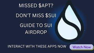 GUIDE TO SUI AIRDROP SUI POAP SUI NAME SERVICE SUI SWAP KRIYA DEX BLUEMOVE NFT ETC INTERACT NOW