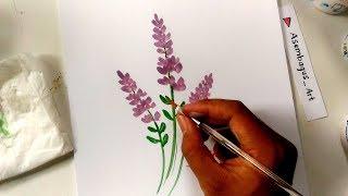 MAKE A BEAUTIFUL EASY AND INTERESTING FLOWER PAINTING