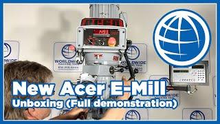 New Acer E-mill Vertical Mill Unboxing 3VS II Full demonstration