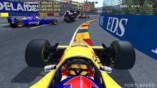 F1 1995  Pedro Diniz Onboard  Forti-Ford  Adelaide Australia  F1 Challenge 99-02  Gameplay HD