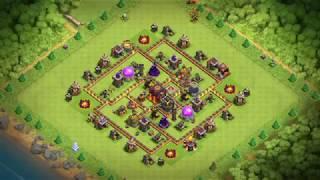 Clash of clans TH7 War Base 2018 - Speed Build