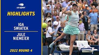 Iga Swiatek vs. Jule Niemeier Highlights  2022 US Open Round 4