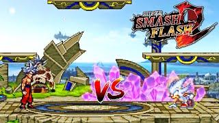 SSF2 Mods Hyper Sonic vs UI Goku