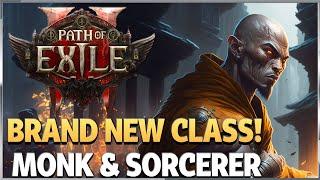 Path of Exile 2 - New Classes Monk & Sorcerer Gameplay