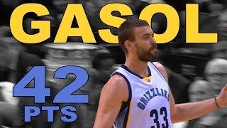 Marc Gasol CAREER HIGH 42 POINTS vs. Toronto  01.25.17