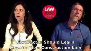 Filing a construction lien