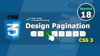 Design Pagination In CSS Session 18  Tutor Pratik