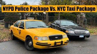 NYC Taxi Package Ford Crown Victoria P7A Vs. NYPD P71 In Depth Comparison