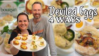 DEVILED EGGS 4 ways  How to make THE BEST Deviled Eggs