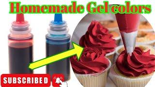 Homemade Gel Color For Cake Decorating I Only 3 Ingredient Recipe