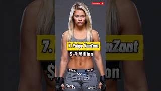 top 10 richest female UFC  fighter #shorts #shortvideo  #youtubeshorts #ytshorts #day13  #viral