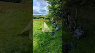 Hobo camping on Exmoor national park. Bikepacking from Taunton Somerset to Barnstaple Devon.