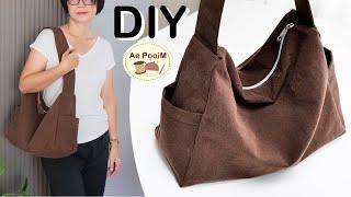 Amazing hobo bag Easier to do than you think  Sewing tutorial