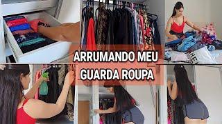 ARRUMANDO MEU GUARDA ROUPA - FAXINA #arrume#faxina#organização#guardaroupa#roupas #arrumando#limpeza