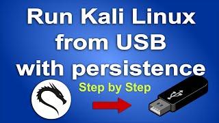 Install Kali Linux live on a USB drive with persistence step by step