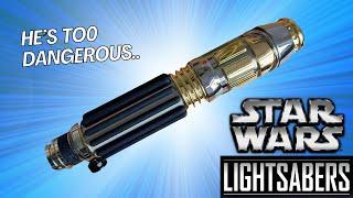 Star Wars Galaxys Edge Mace Windu Legacy Lightsaber Review #starwars #lightsaber #galaxysedge