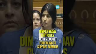 Dimple Yadav Criticizes Modis Budget For Failing To Support Farmers