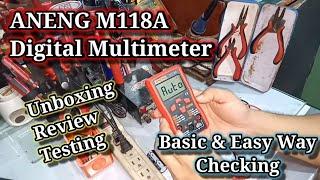 How To Test My Shopee ANENG M118A Digital Tester @komponerozx4642