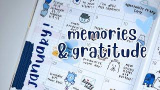 Hobonichi Cousin Memory Plan With Me • January Monthly HighlightsGratitude