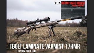 Browning TBolt Laminate Varmint 17HMR ZERO AND RABBIT HUNTING