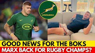 POSITIVE UPDATES ON MARXS INJURY BOOST SPRINGBOKS SPIRITS  SPRINGBOKS NEWS