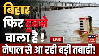 🟢Live  बिहार फिर से डूबने वाला है Nepal का पानी फिर से लाएगा बाढ़  I Flood News I Bihar News Live