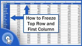 How to Freeze Top Row and First Column in Excel Quick and Easy