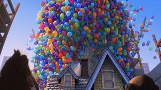 【飞屋环游记】老头给房子绑满气球后，房子便飞了起来……
