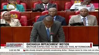 11 grounds leading to the impeachment of DP Rigathi Gachagua mover of motion Mwengi Mutuse explains