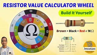 DIY ResistorResistance Value Calculator Wheel  Color Wheel for Resistance Identification