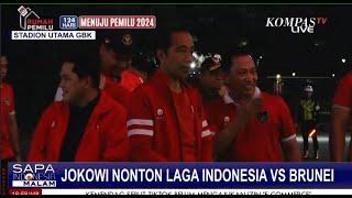 Presiden Jokowi dan Rombongan Memasuki Stadion Utama GBK